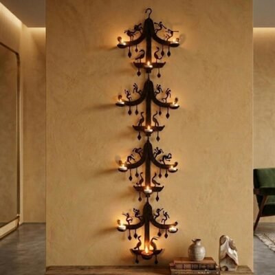 Wrought Iron wall-hanging lamp