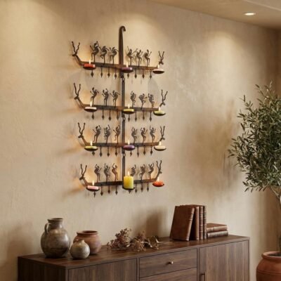 Wrought Iron wall-hanging lamp